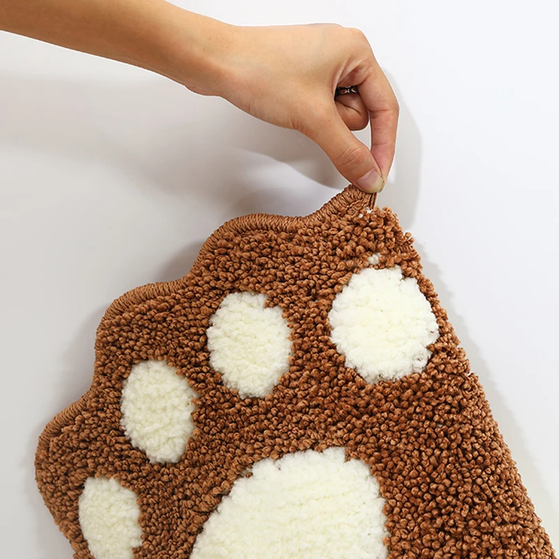 

Footprint bathroom mats, non-slip rugs, toilet toilet bath mats, microfiber mini mat printed rugs for home use