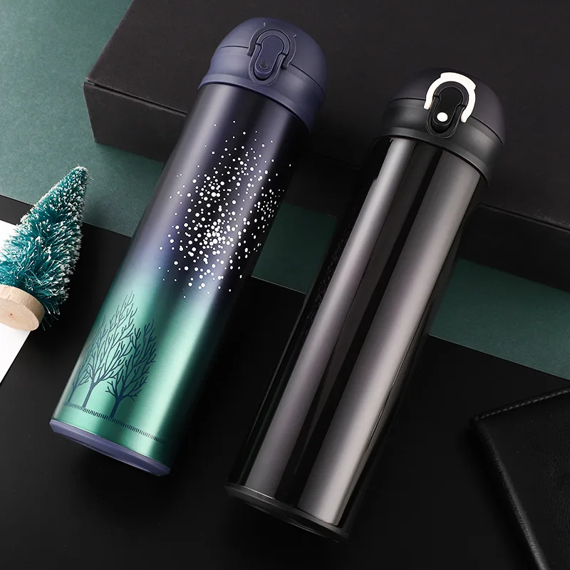 Термокружка для путешествий кофе с двойными стенками из нержавеющей стали