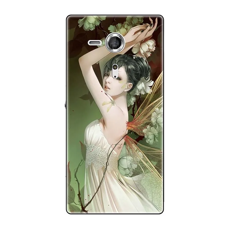 A186 Мягкие чехлы для sony Xperia SP M35 M35h M35C C5303 C5306 C5302 чехол с принтом(розы); волк милый чехол-крышка с узорами чехол для телефона чехол Fundas Para - Цвет: A186