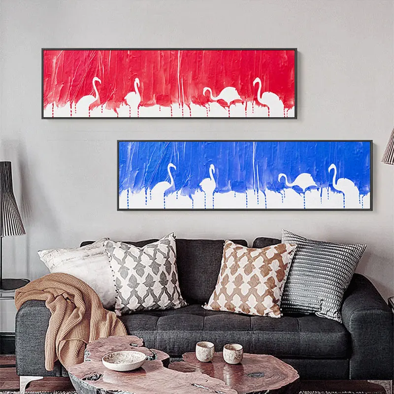 Картина большого размера на холсте постеры и принты с лебедем в скандинавском