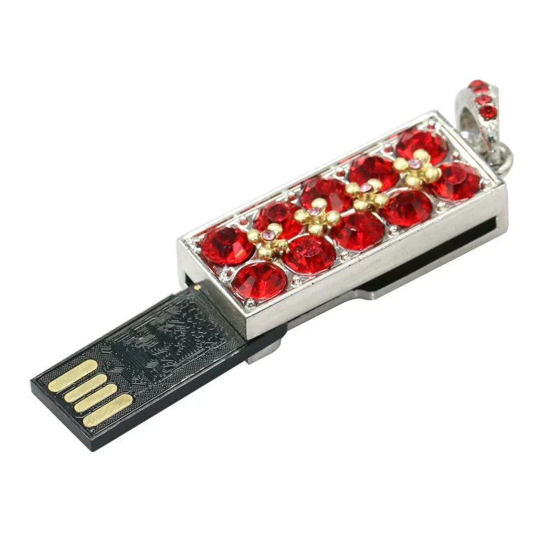 Стразы, бриллианты, ожерелье, USB флеш-накопитель, Вращающаяся ручка-накопитель, реальная емкость, 4 ГБ, 8 ГБ, 16 ГБ, карта памяти, высокая скорость, U флэш-диск