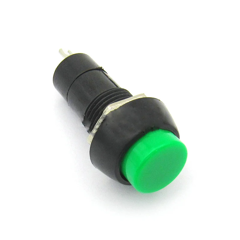 

1PC PBS-11A PBS-11B 12mm Self-locking Switchs Green Plastic Push Button Switch Momentary 3A 250V AC 2PIN