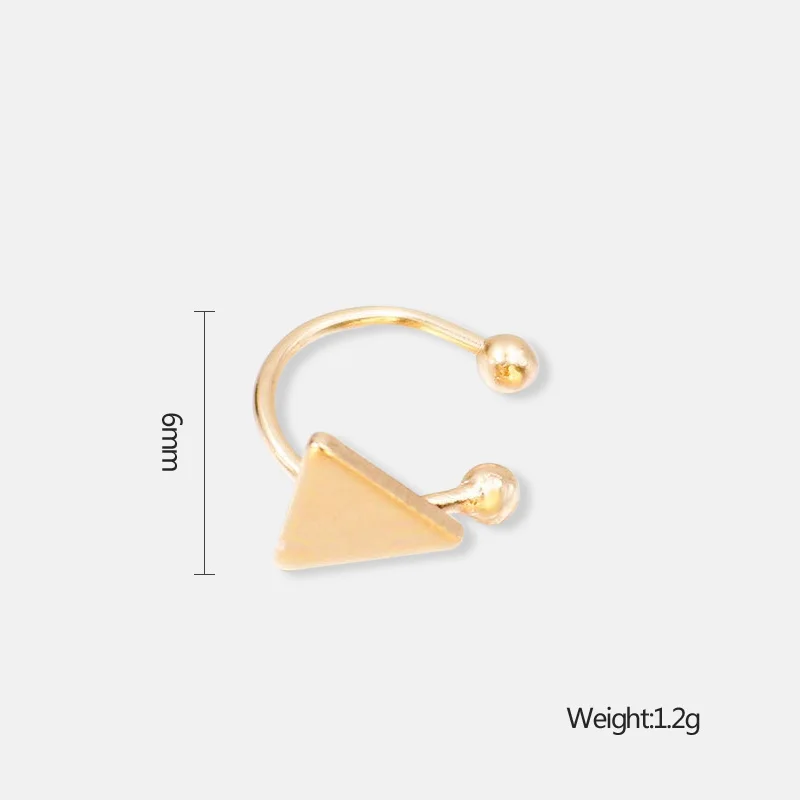 Классические женские серьги 1 шт. золотые серебряные медные луна клевер звезда