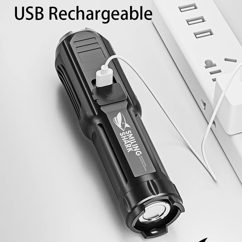 Портативная перезаряжаемая USB светодиодная вспышка Мощная Вспышка