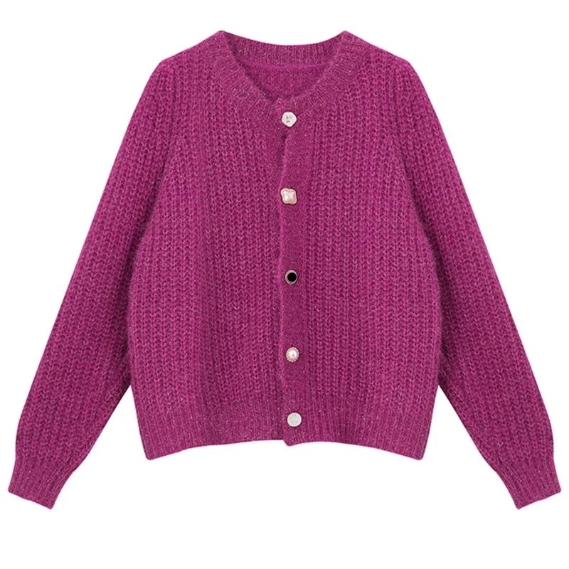 

Fannic 2020 Winter Loose Casual V-Neck Single-Breasted Knitted Cardigan Sweater for Women