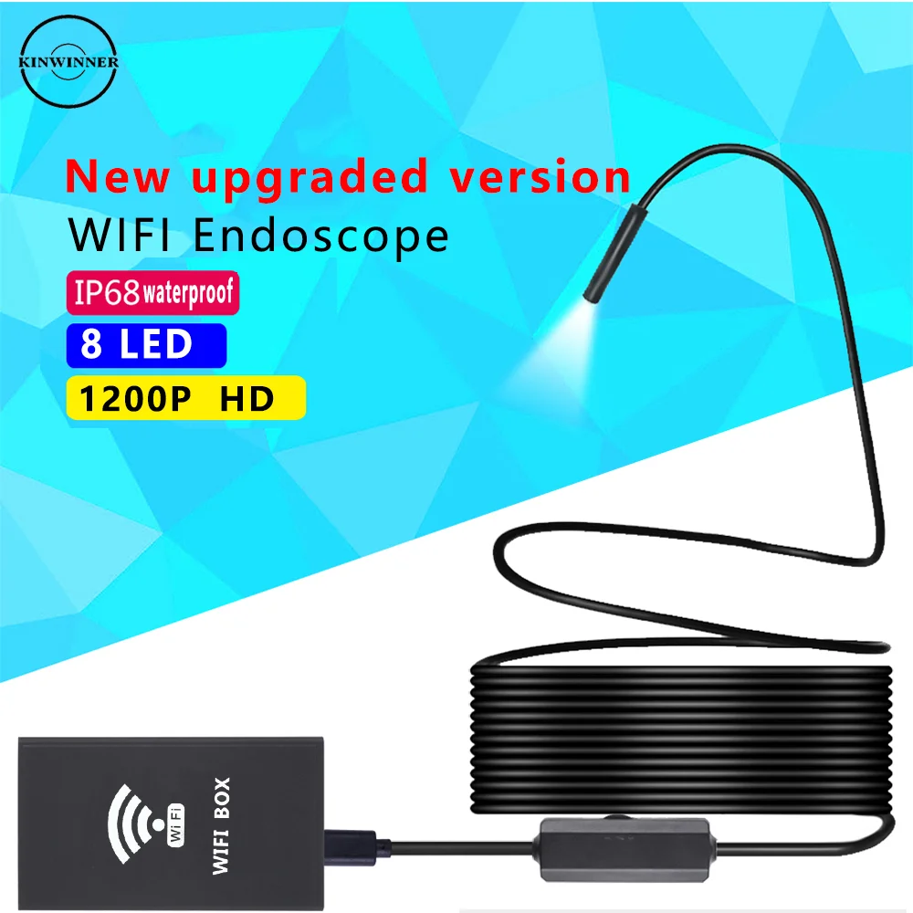 Эндоскопическая камера с Wi Fi IP67 1080P 5 Мп|Камеры видеонаблюдения| |