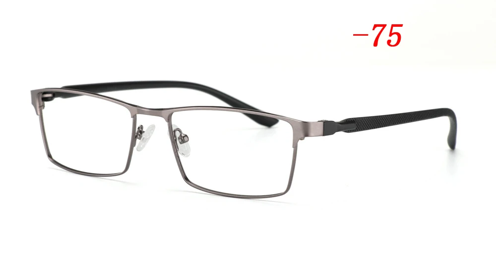 Sun Photochromic Myopia eyewear TR90 Alloy Frame Finished myopia glasses frame comfortable slip-resistant eyeglasses frame Men - Цвет оправы: Белый