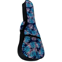 26 inch soprano concert tenor ukulele soft bag blue leaves case gig padded pattern creative gifts kids girl boy