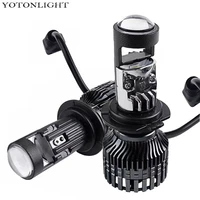 2x 16000lm mini h7 led projector headlight h11 h8 h9 led bulb hb3 hb4 9005 9006 for headlights with lens fog head light 70w 12v