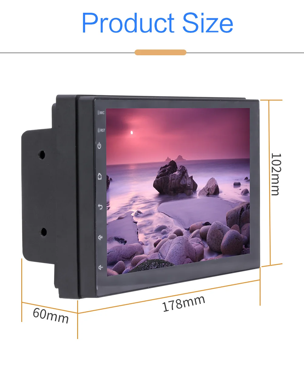 essgoo car radio 2 din android 10 car stereo universal 7 inch autoradio rds multimedia player gps navigation touch screen 2g16g free global shipping