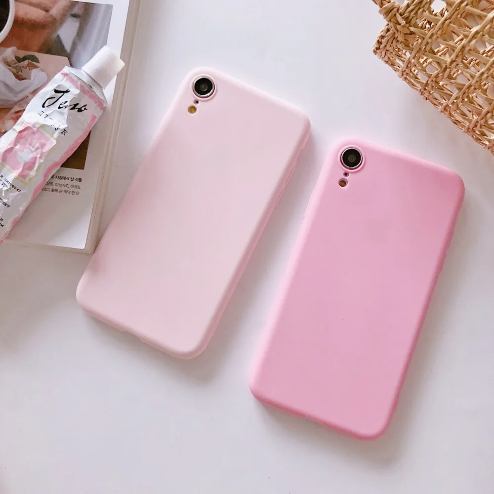 Роскошный тонкий матовый Силиконовый мягкий чехол для Xiaomi Redmi 4 4A 4X5 плюс 5A примечание 6 Pro 6A 7 7A 8 Go S2 Y2 ТПУ карамельного цвета чехол Capa