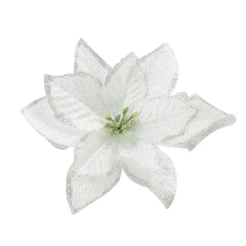 

13cm Christmas Tree Decoration Simulation Flower Christmas New Party Gift Decoration Flower Wreath Wedding T7D6