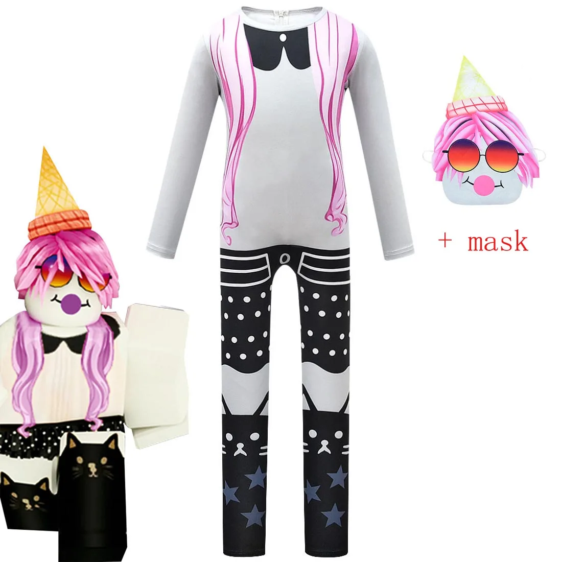 Карманные костюмы на Хэллоуин для детей боди косплея Devs Карнавальная одежда с