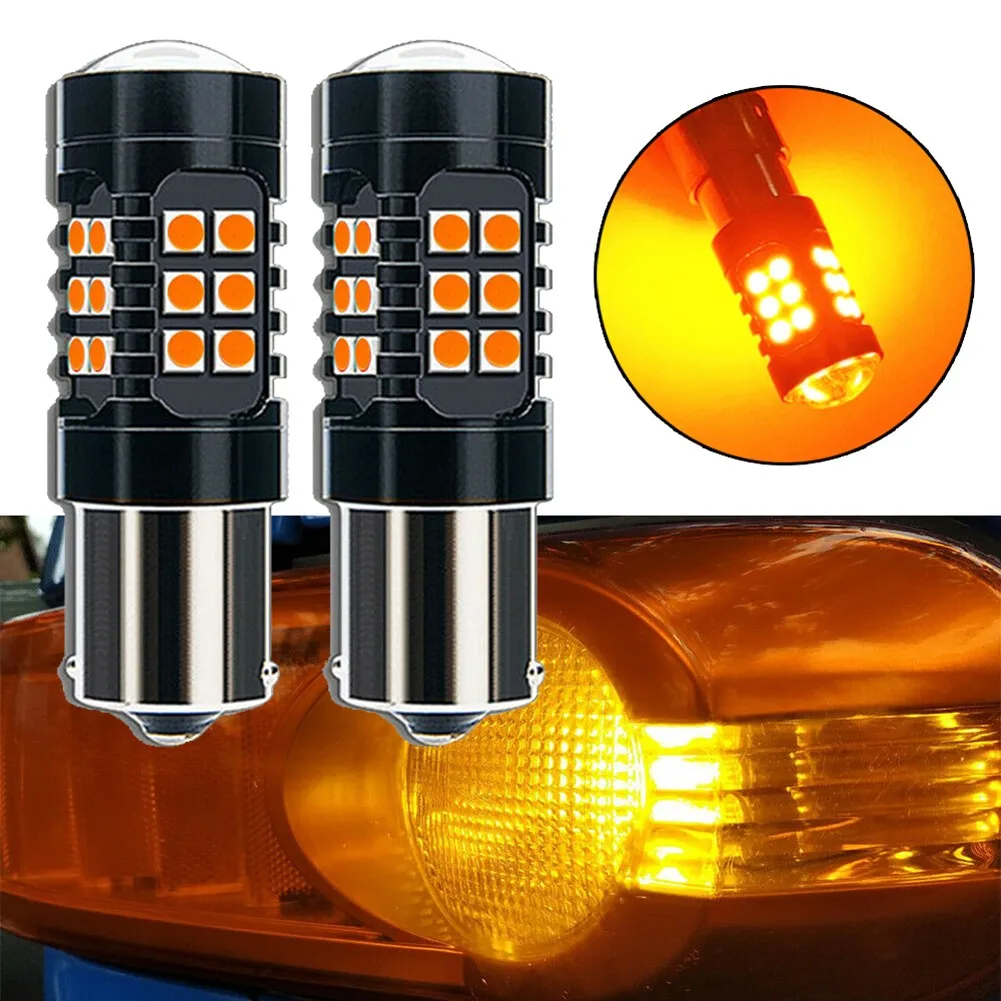 

Strobe 1156 LED Bulbs Tail Lights Turn Signals Lights 12V-24V Waterproof 2pcs Set BA15S 7506