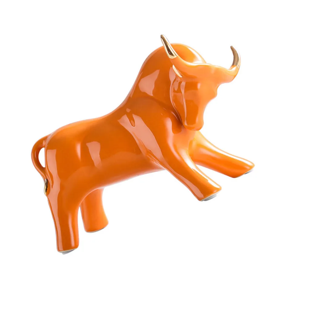 

Creative Cattle Decor Chic Cattle Adornment Desktop Ox Ornament for Home
