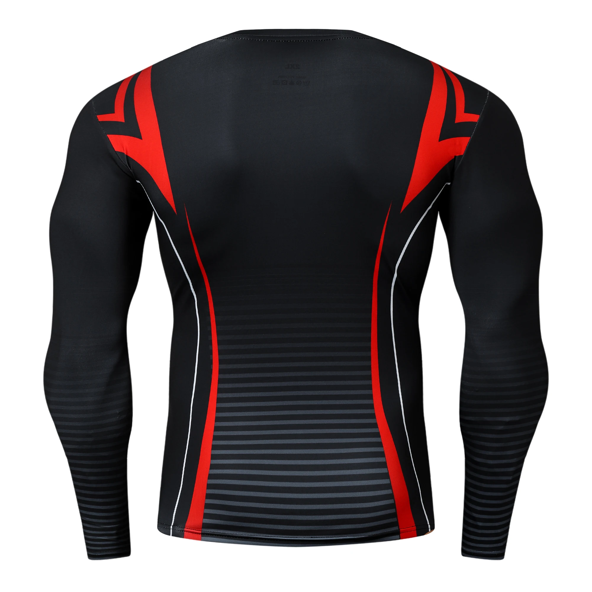 Мужская компрессионная рубашка с длинными рукавами для фитнеса мужская