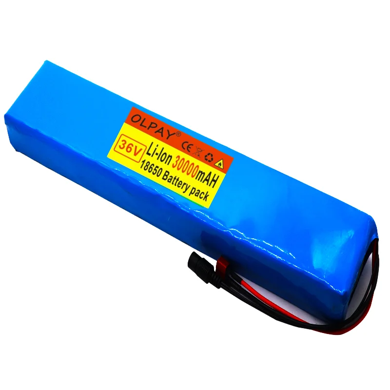 

2020 Original New high power 36V battery 10S4P 30Ah 18650 battery pack 800W 42V 30000mAh for Ebike electric bicycle with BMS