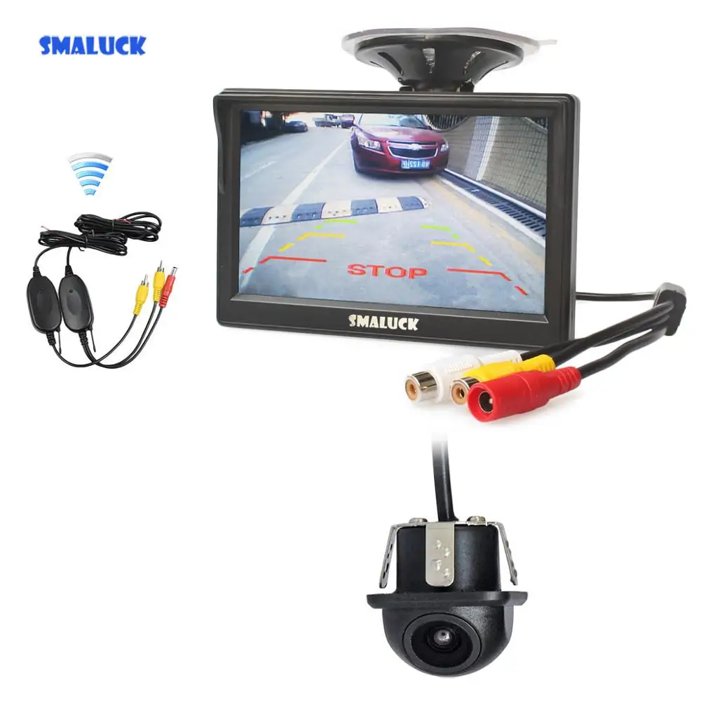 SMALUCK Wireless 5&quot HD LCD Display Rear View Monitor Car Backup Camera Reversing System | Автомобили и мотоциклы