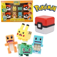 new pokemon adventure cute pikachu fire dragon squirtle bulbasaur pokeball deformation doll funny gift childrens anime toys