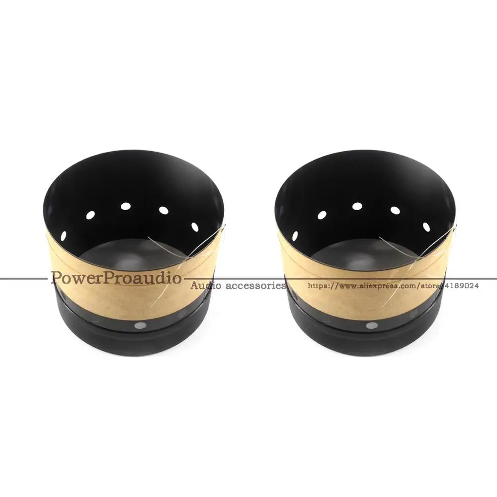

2 pcs of 76mm 3' inch black aluminous bass loudspeaker woofer speaker voice coil