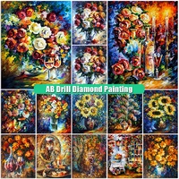 new 5d ab diamond painting flower diy diamont embroidery vase color art full squareround 3d mosaic cross stitch home decoration