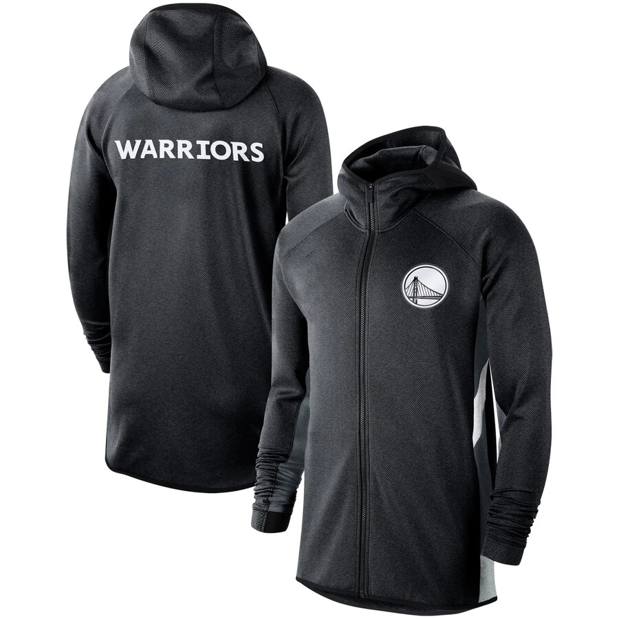 

Men Golden Sweatshirts State Warriors jackets coat Showtime Therma Flex Performance Full-Zip sports zip up Hoodie for Jacket