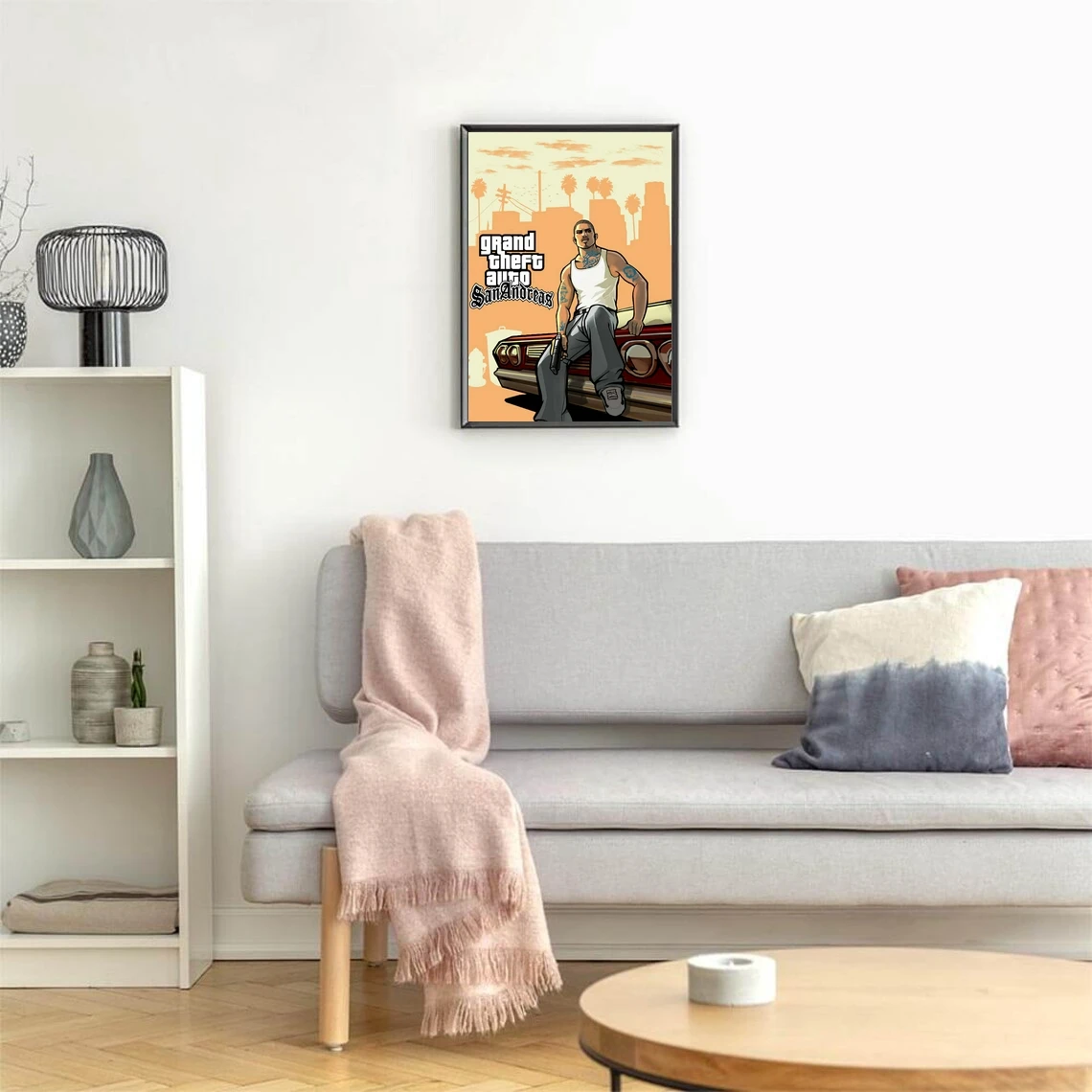 Постер Grand Theft Auto 5 для видеоигр ПК PS4 эксклюзивный холст ролевых игр