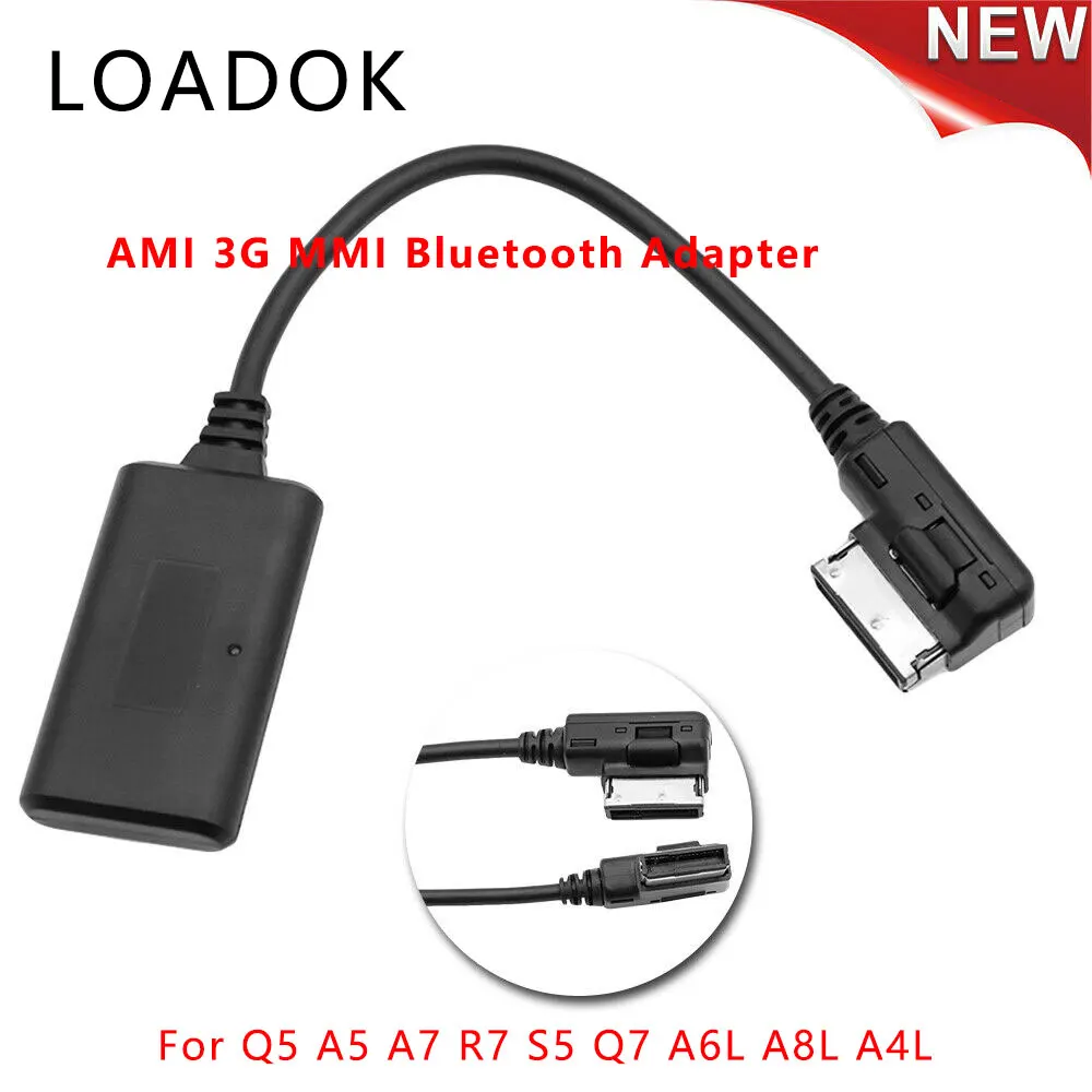 

For Audi Q5 A5 A7 R7 S5 Q7 A6L A8L A4L Car Aux Audio Adapter Wireless BT Bluetooth Module AMI & MMI 3G Replacement