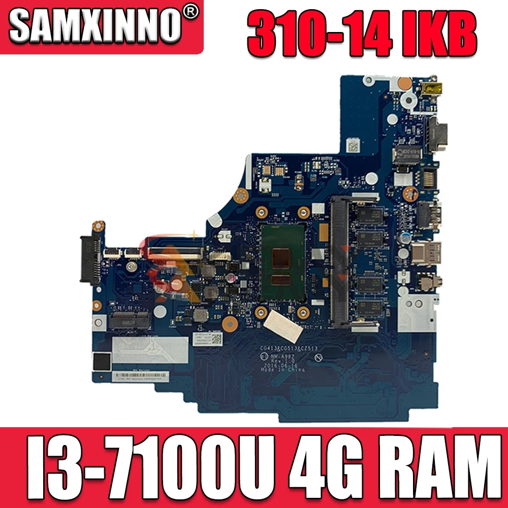 Применимо к Lenovo 310-14IKB ноутбук материнская плата I3-7100U DDR(4G) номер NM-A982 FRU 5B20M29328 5B20M29374