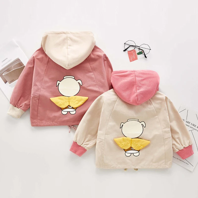 Ветровка для девочек куртка детей одежда 2019 милая верхняя с 3d-изображением