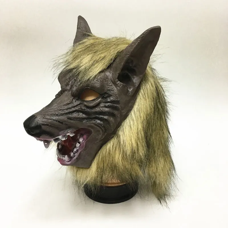 Маска оборотня для Хэллоуина большая Для волка полная голова аксессуар