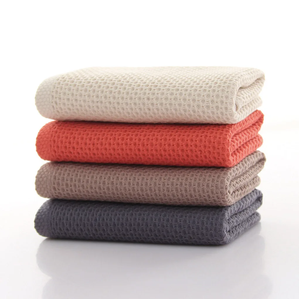 

33x72cm 100% Cotton Hand Towels For Adults Plaid Hand Towel Face Care Magic Bathroom Sport Waffle Design Towel Cleaning Supplies