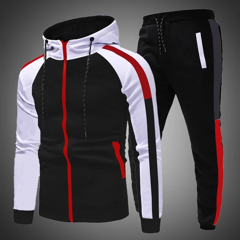 

2021 men's casual sportswear pants jogging suit autumn and winter men's sportswear suits running sportswear