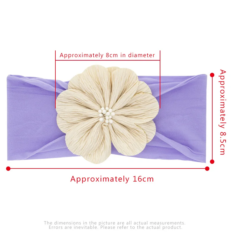 

New Soft Newborn Toddler Flower Headwraps Cute Elastic Baby Girls Knot Nylon Turban Headband Photo Props Hair Accessories