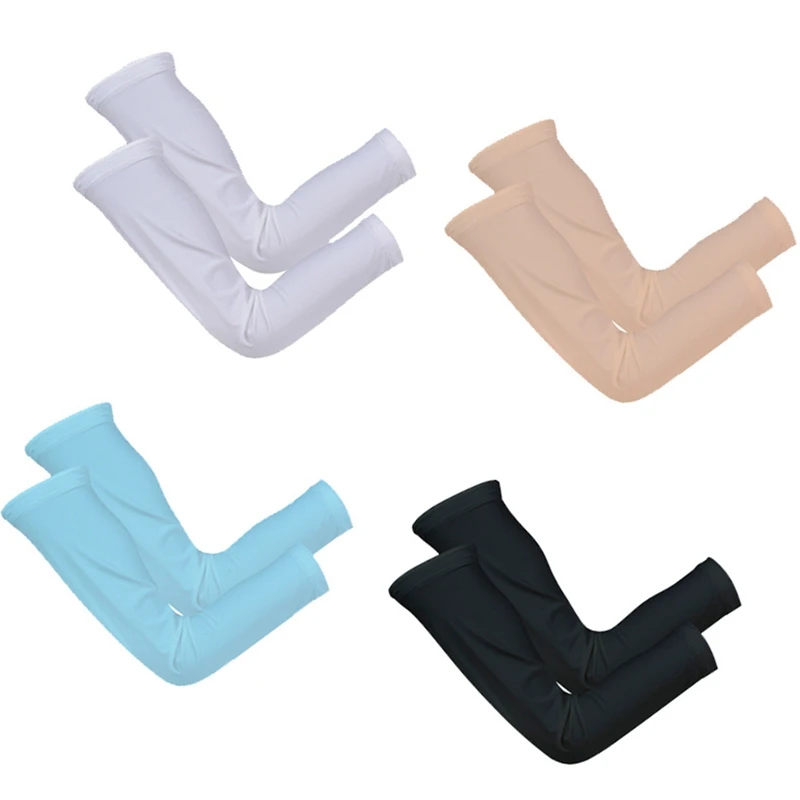 

Solid Color Arm Guard Basketball Arm Guard Free Size Sports Riding Arm Cover Summer Running UV Protection For Men And Women 1pc