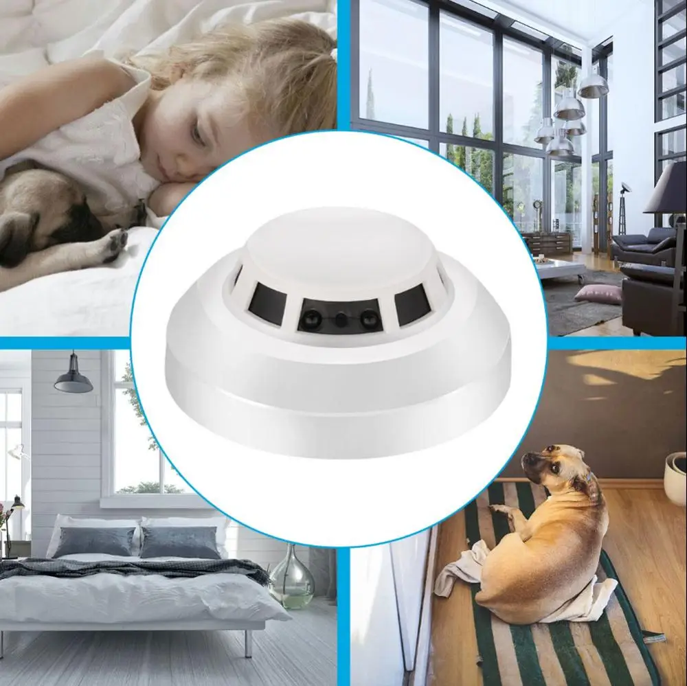 Умный дом IP камера HD 1080P на батарейках охранный детектор дыма wifi Cam мобильный