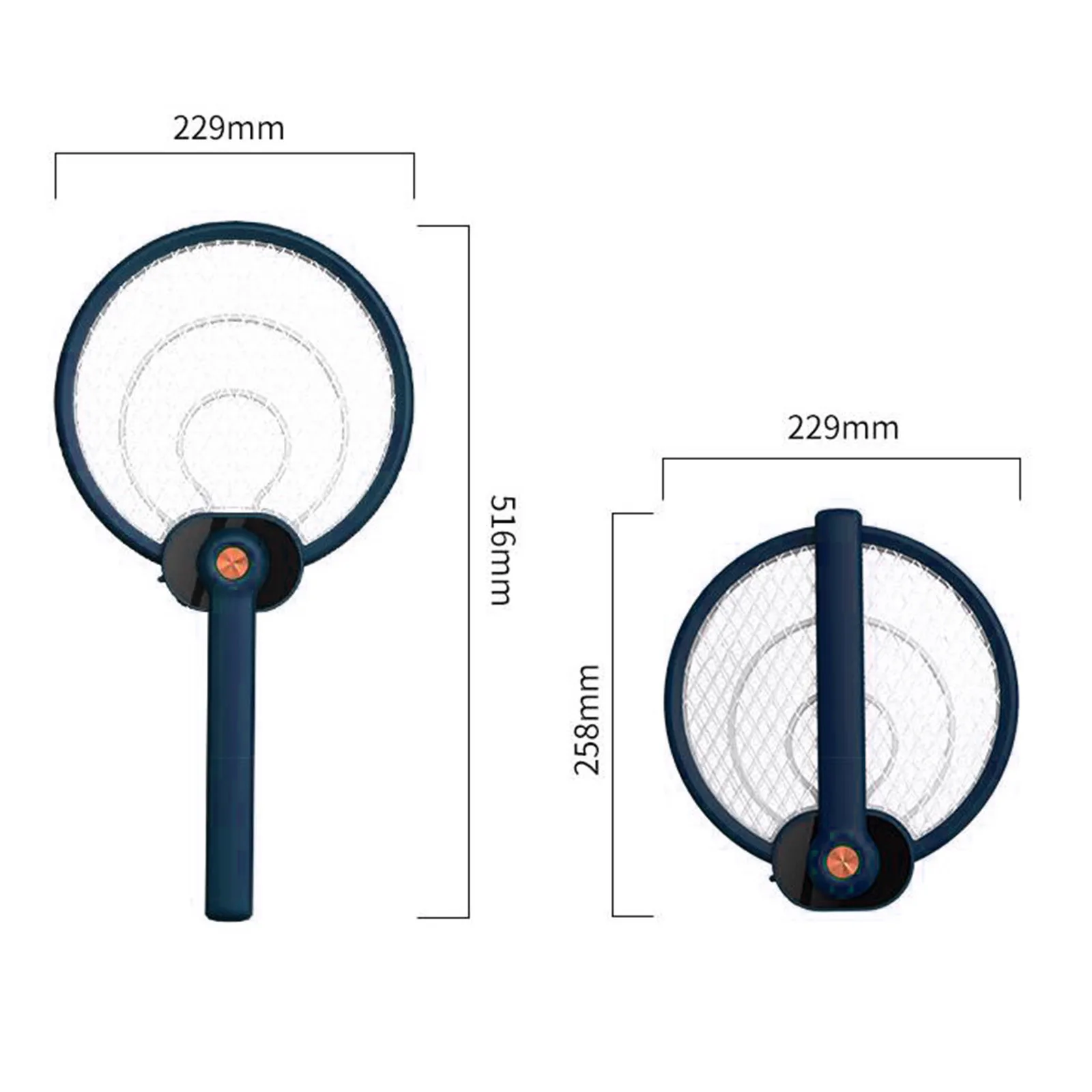 

40# Foldable Electric Mosquito Swatter Rechargeable Portable Mosquito Trap With Light Home Universalhigh Quality Bug Zappers