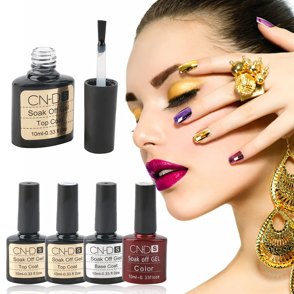 10 мл УФ LED замочить от геля цвет блеск лак для ногтей искусство хайпальто базовое