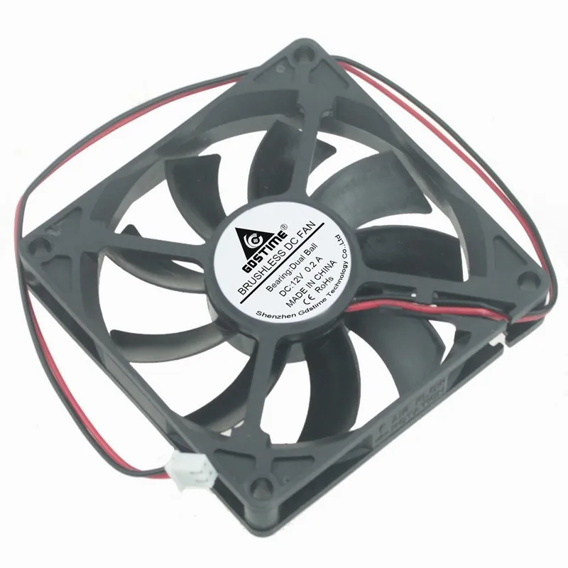 DC 12V 24V 2pin 8015 8cm 80mm 80*80*15 двойной шарикоподшипник Бесщеточный Охлаждающий
