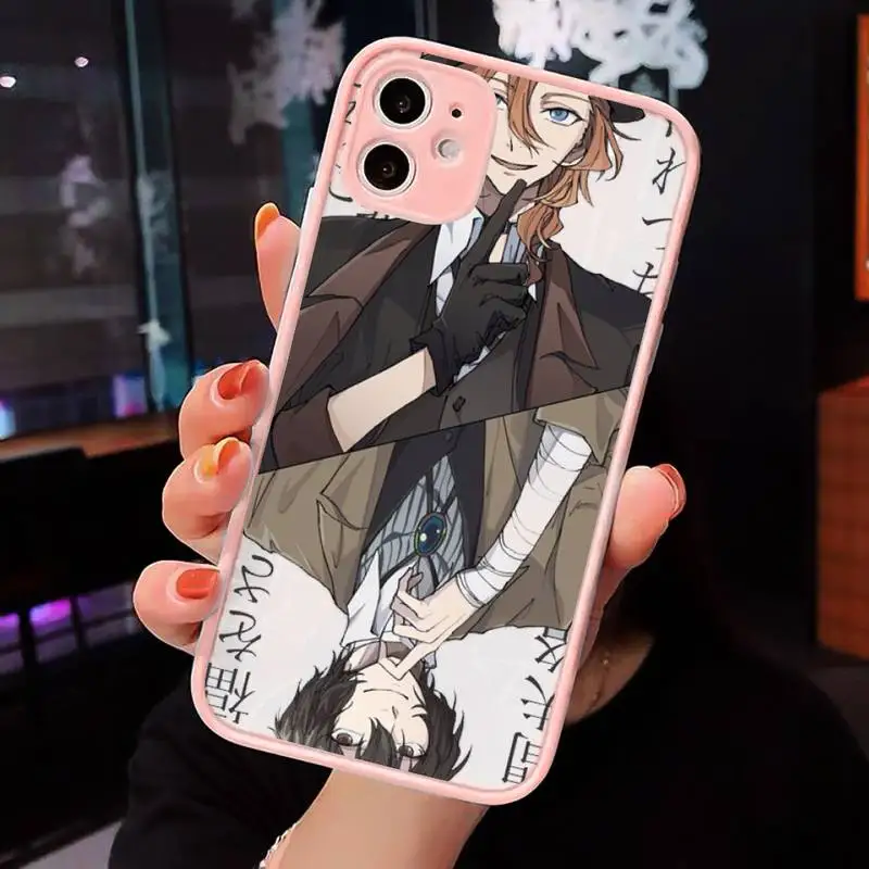 

Bungou Stray Dogs Dazai Osamu Phone Case Matte Transparent for iPhone 7 8 11 12 s mini pro X XS XR MAX Plus cover funda