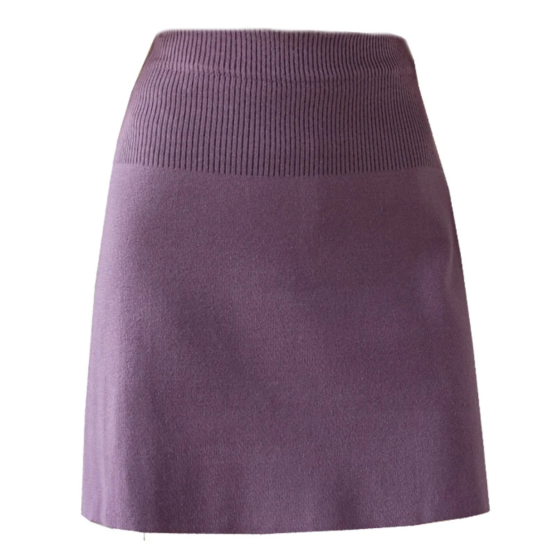 

Fashion knitted skirt women 2021 spring new women's pure color Korean short A-line skirt