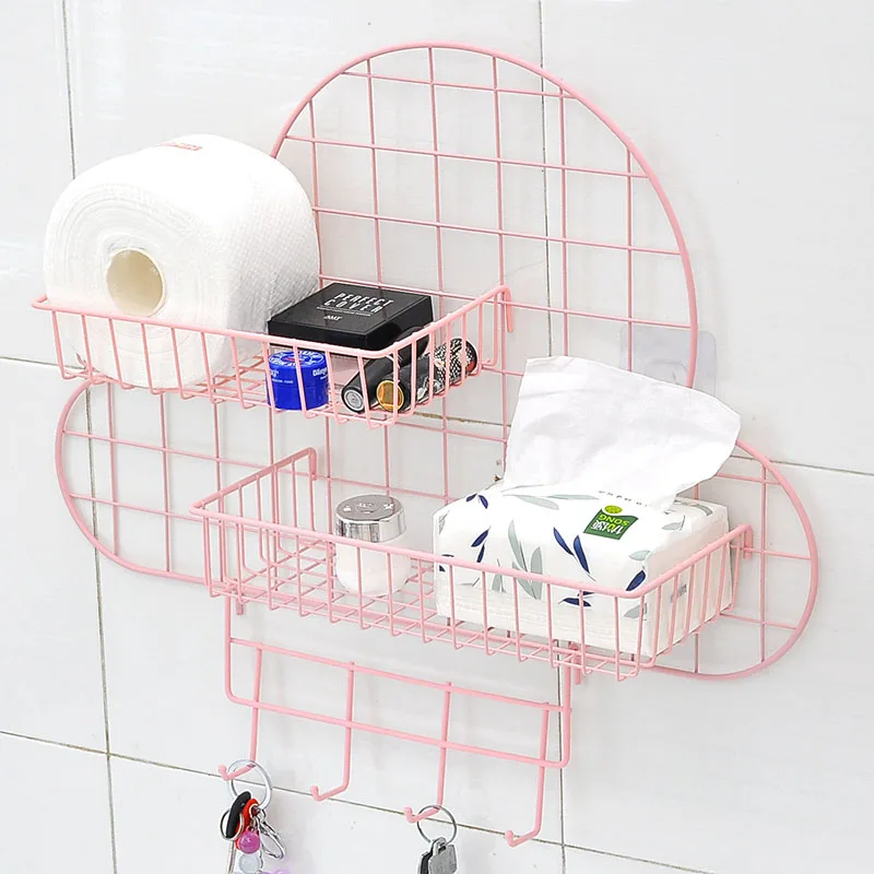 Облачная форма железная сетка настенная полка DIY Фото подвесная стойка ключ