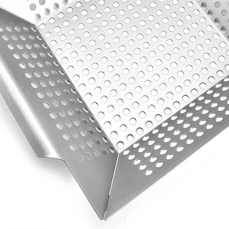 Корзина для овощного гриля-Большой Сверхмощный гриль барбекю ВОК с