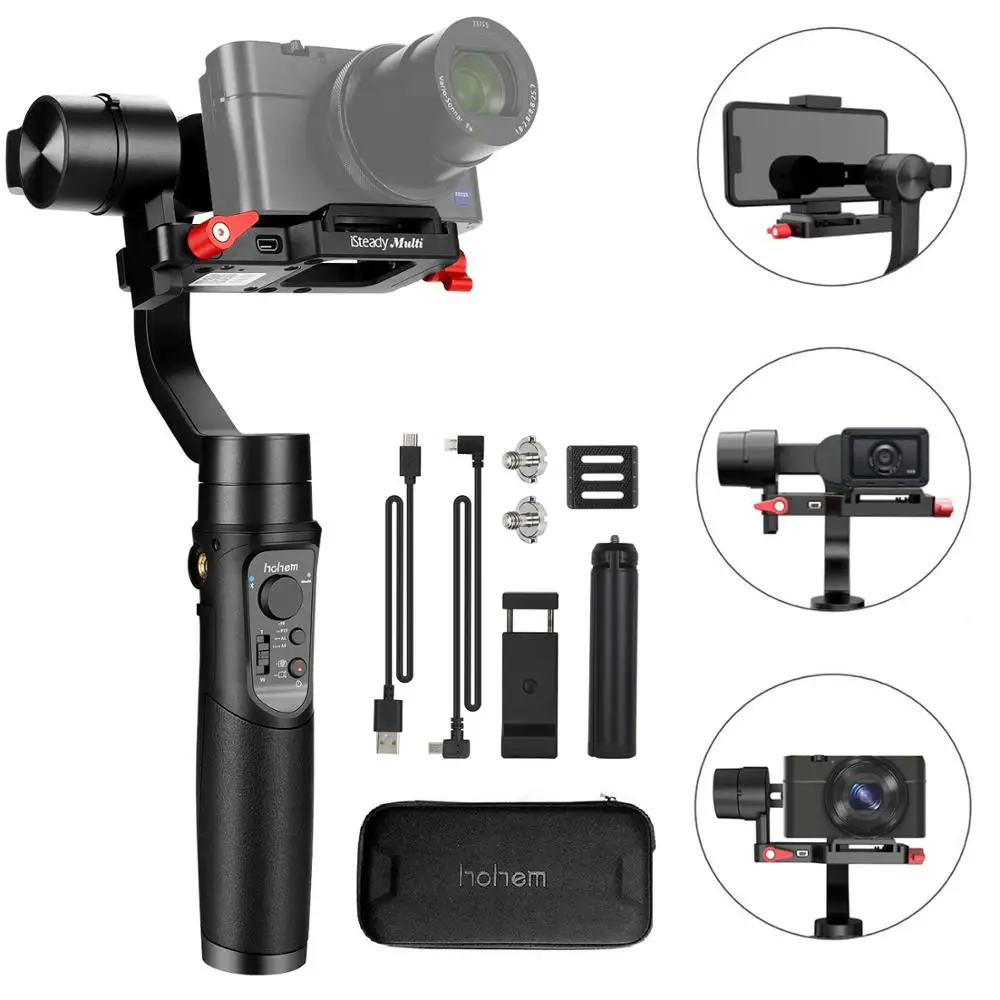 Hohem iSteady мульти 3-осевой ручной шарнирный стабилизатор для камеры GoPro для sony RX100 серии цифровой Камера GoPro экшн Камера смартфон