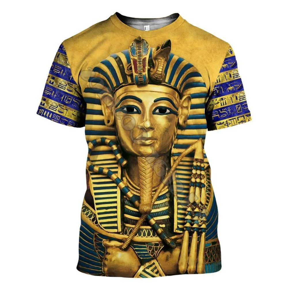 

2021 summer new style European and American popular fashion character totem men's short-sleeved T-shirt 3DT-shirt
