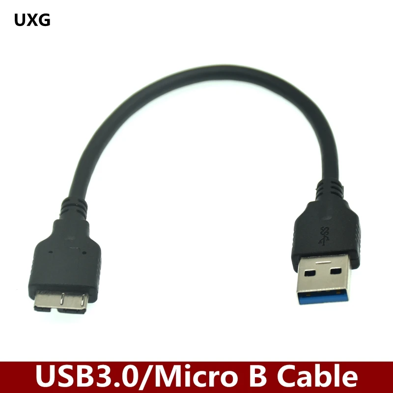 Короткий 10 см 5 Гбит/с USB 3 0 A штекер Папа Micro B Pin высокоскоростной адаптер конвертер