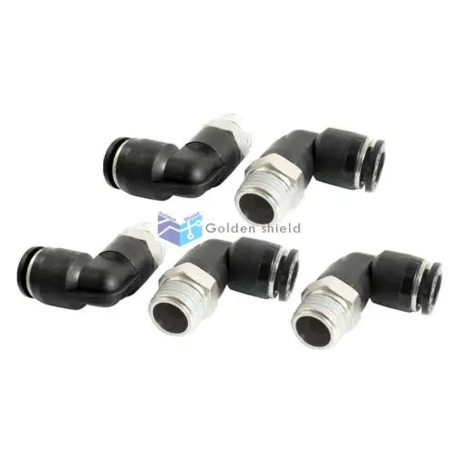 

5 шт. 1/4BSP Мужской до 8 мм Воздушный Пневматический Локоть быстрое соединение разъема