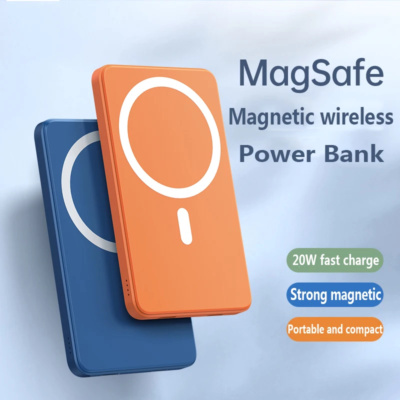 Новинка 2021 10000 мАч 15 Вт магнитный беспроводной внешний аккумулятор magsafe для iphone 12