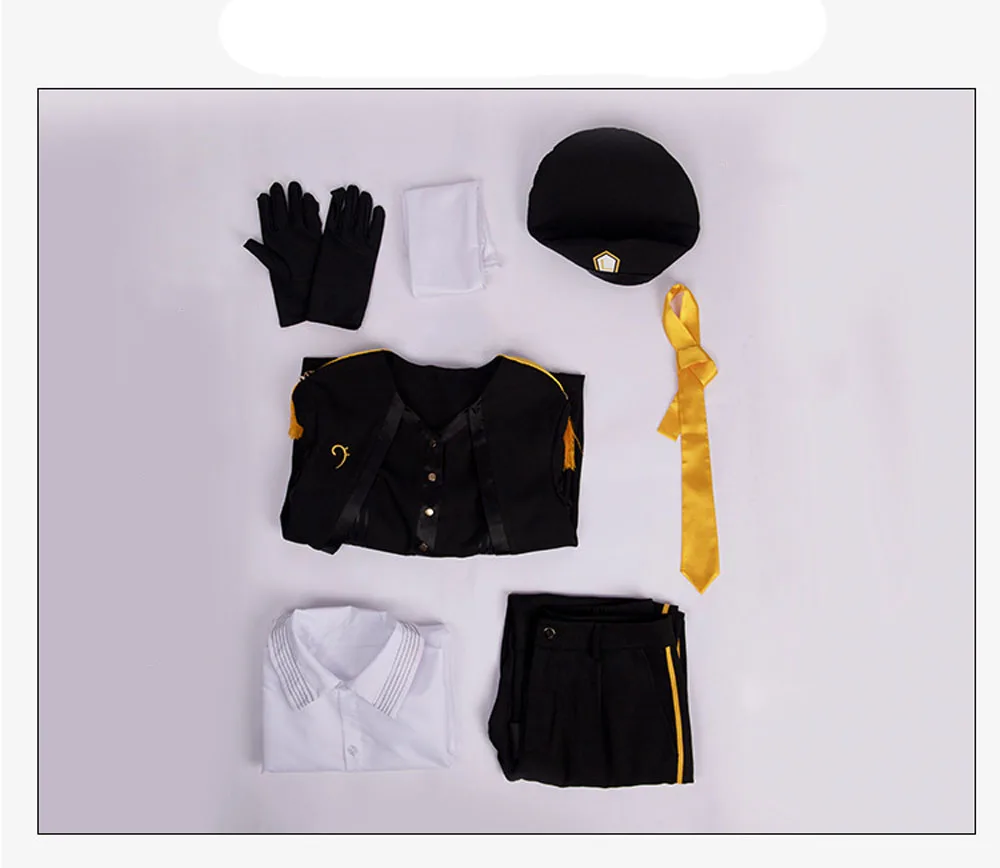 

VEVEFHUANG Anime!Vocaloid Kagamine Rin Kagamine Len Music Set Album Cover Uniforms Cosplay Costume Halloween for party Outfits