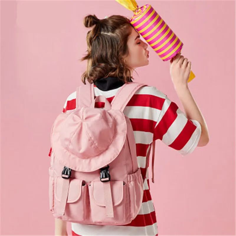 

New Waterproof Nylon Backpack for Women Multi Pocket Large Travel Backpacks Female School Bag For Teenage Girls Book Mochilas